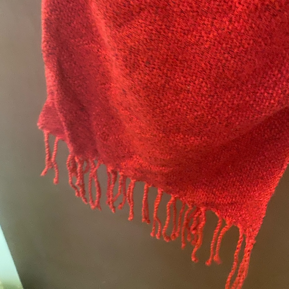 Red quality scarf